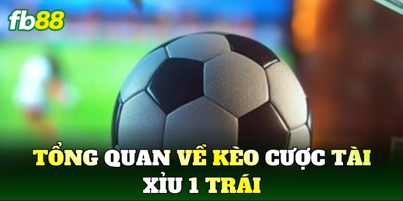 Tài Xỉu 1 Trái Trong Bóng Đá Là Gì? Cách Đọc Kèo Chuẩn 1 Tổng quan về kèo cược tài xỉu 1 trái