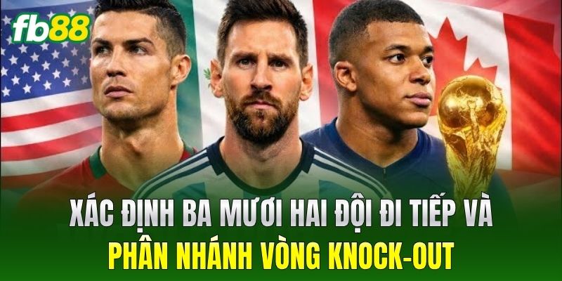 Xác định ba mươi hai đội đi tiếp và phân nhánh vòng knock-out