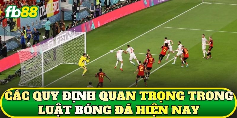 Các quy định quan trọng trong luật bóng đá hiện nay