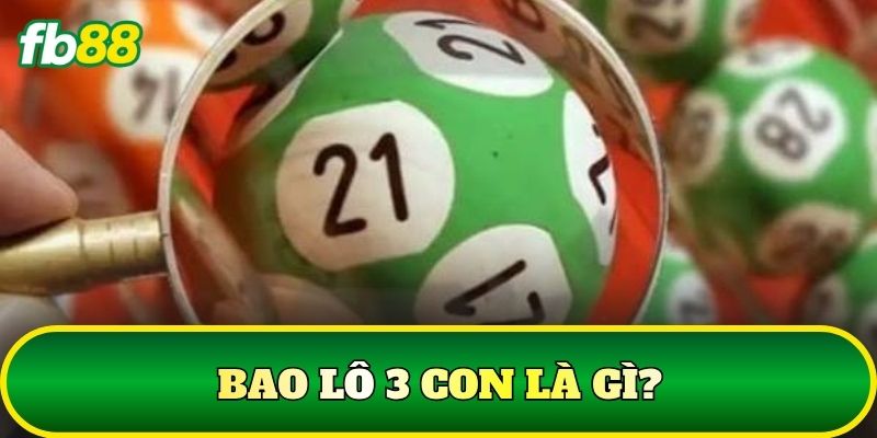 Bao lô 3 con là gì?