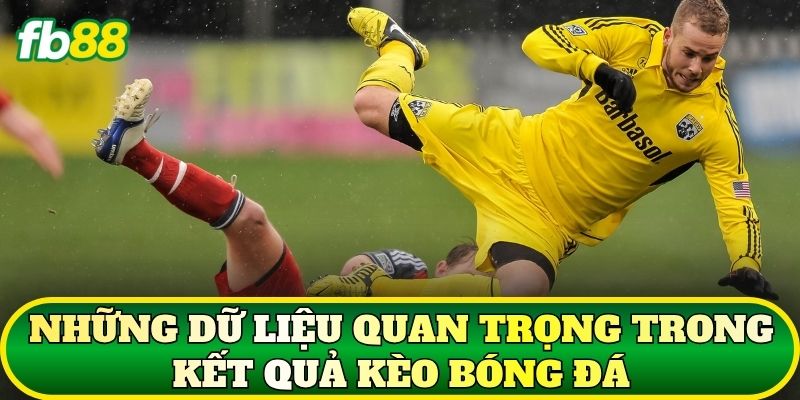 Những dữ liệu quan trọng trong kết quả kèo bóng đá